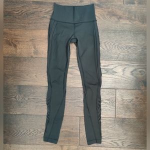 Lululemon Leggings with Mesh detailing and Straps